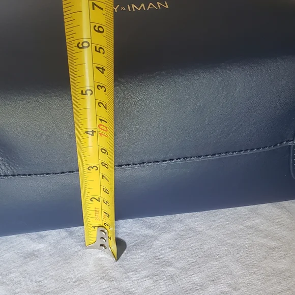 Joy & Iman Navy Tote with Tassel Accent - Picture 8 of 8